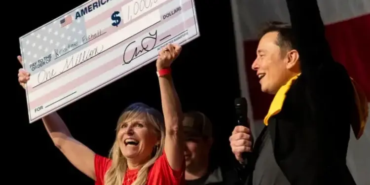 Musk is giving some US voters $1m. Is it legal?