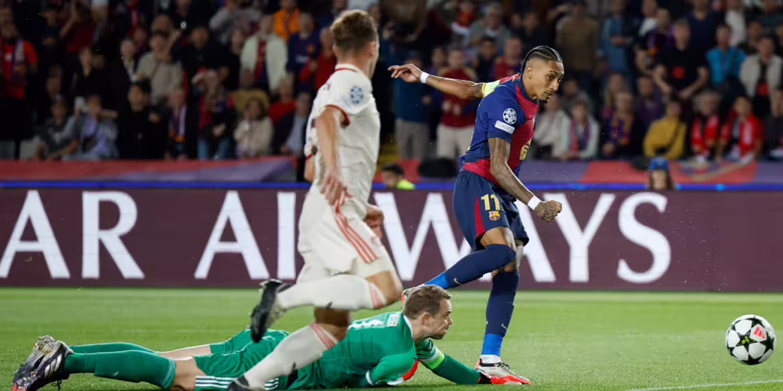 Raphinha’s Hat-Trick Powers Barcelona’s Vengeful Domination Over Bayern Munich in Stunning Victory