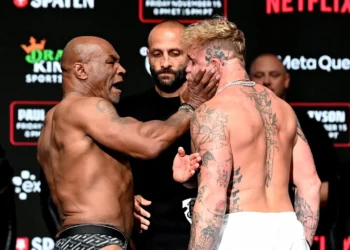 Mike Tyson Slaps Jake Paul in Explosive Final Face-Off Before Dallas Showdown