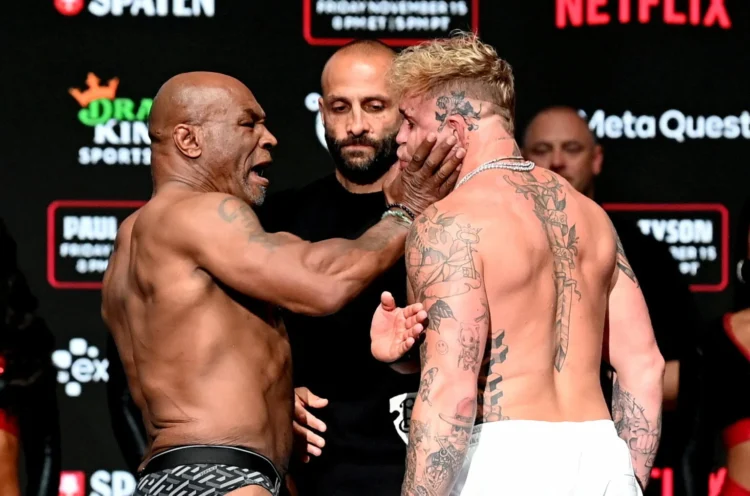 Mike Tyson Slaps Jake Paul in Explosive Final Face-Off Before Dallas Showdown