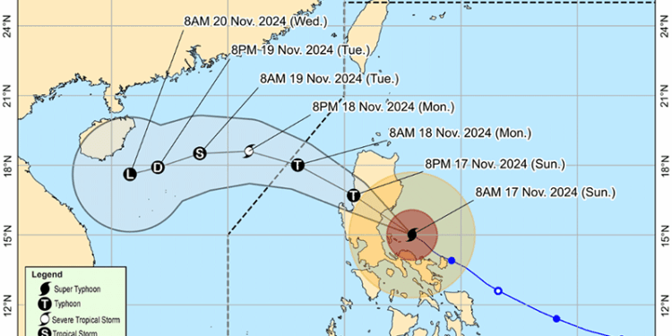 Typhoon Pepito Update: Preparing for Severe Weather and Storm Surge in the Philippines