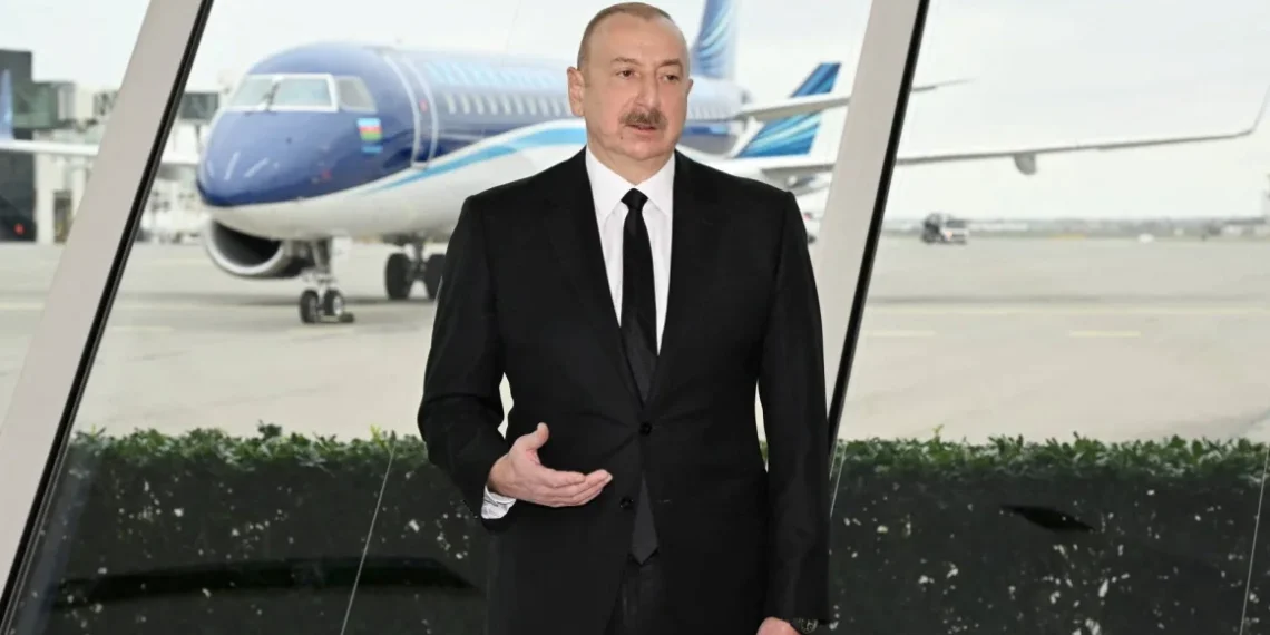 President Aliyev Demands Accountability for Airliner Tragedy - President of the Republic of Azerbaijan/Handout/Reuters