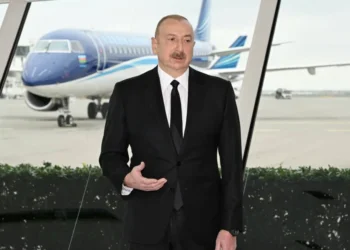 President Aliyev Demands Accountability for Airliner Tragedy - President of the Republic of Azerbaijan/Handout/Reuters