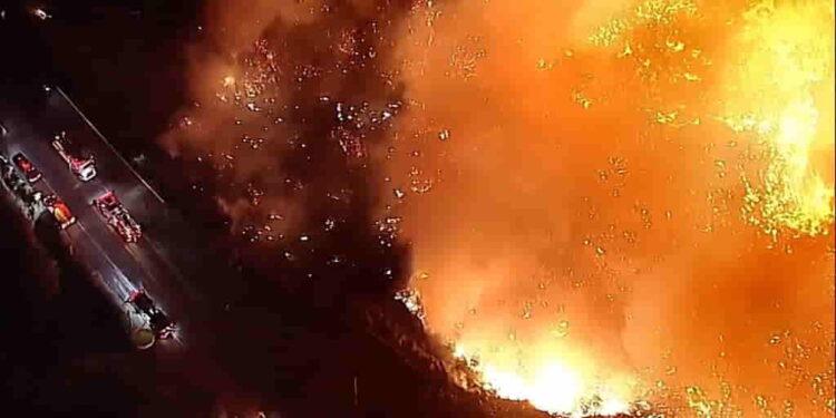 Mandatory Evacuations Issued for Franklin Fire in California