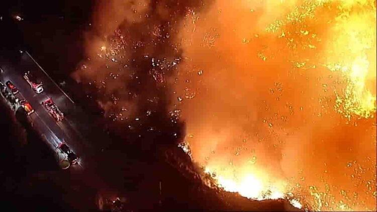 Mandatory Evacuations Issued for Franklin Fire in California