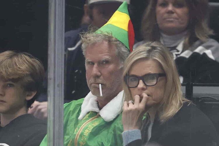 Will Ferrell Brings Grumpy Buddy the Elf to NHL Game in Hilarious Moment - Photo: Ronald Martinez/Getty