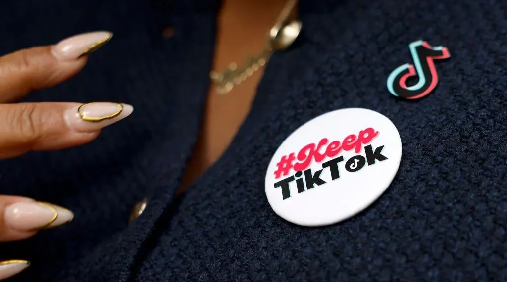 Will TikTok Be Banned? Supreme Court to Hear the Case - A TikTok creator wears a badge in support of the platform - Getty Images