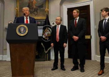 Tech Giants Partner for $500 Billion AI Infrastructure Project Under Trump’s Vision - Carlos Barria/REUTERS