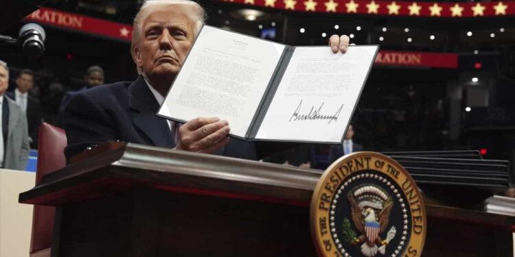 Trump Begins Presidency with Major Executive Orders and Pardons - Evan Vucci/AP Photo