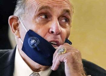 Rudy Giuliani Refuses to Give Up His Yankees World Series Rings - AP Photo/Kathy Willens,File