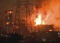 Towering Flames at California Battery Plant Trigger Emergency Response - KSBW via AP