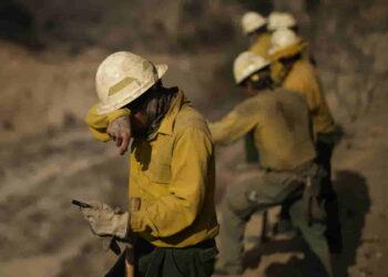 Navajo Nation Heroes: Firefighters and Utility Workers Help LA Recover - John Locher/AP Photo