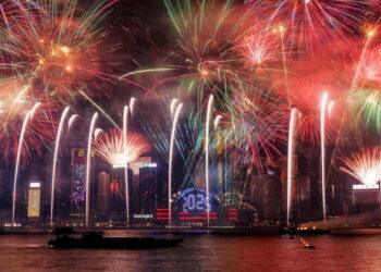 The First and Last to Celebrate the New Year - May James/AFP/Getty Images