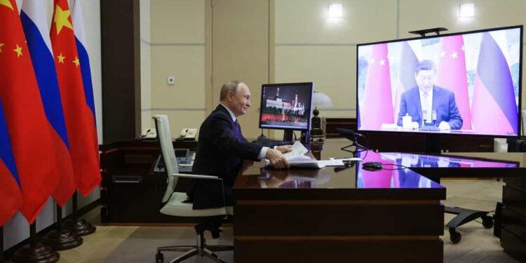 Xi and Putin Push for a Multipolar World in Video Conference - Gavriil Grigorov/pool/AFP/Getty Images