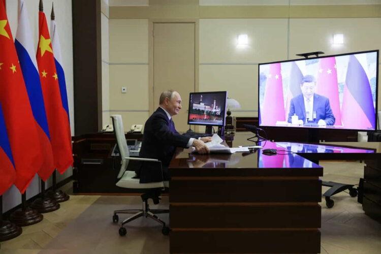 Xi and Putin Push for a Multipolar World in Video Conference - Gavriil Grigorov/pool/AFP/Getty Images