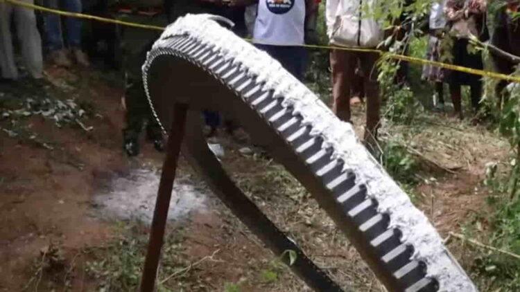 Kenya's Space Agency Analyzes Large Object That Fell from Sky - KBC/YouTube