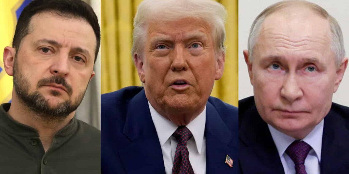 Trump’s Ukraine Strategy: Business First, Allies Second - From left: Volodymyr Zelenskyy, Donald Trump and Vladimir Putin. Photograph: Getty Images