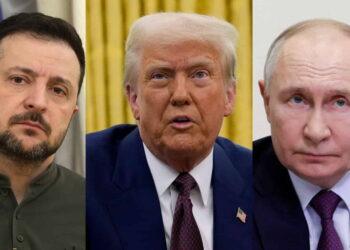 Trump’s Ukraine Strategy: Business First, Allies Second - From left: Volodymyr Zelenskyy, Donald Trump and Vladimir Putin. Photograph: Getty Images