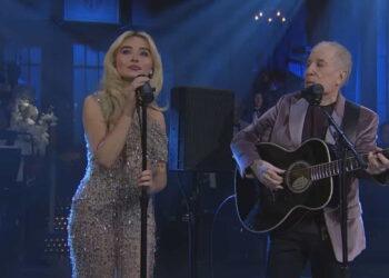Paul Simon: Music Icon and SNL Star - Sabrina Carpenter and Paul Simon preform at SNL50/NBC Photo