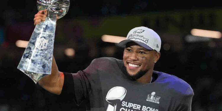 Saquon Barkley’s Record-Breaking Season Ends with Eagles Championship - Brynn Anderson/AP Photo