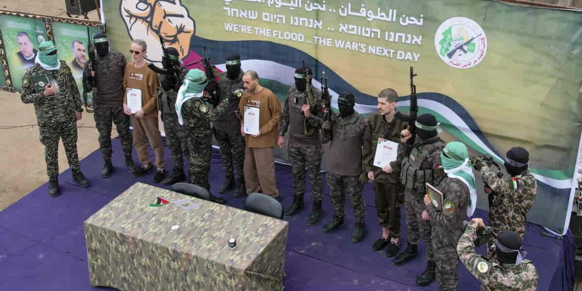 Tense Truce: Hamas and Israel Exchange Hostages and Prisoners - Mohammad Abu Samra/AP Photo