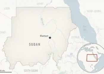 Sudan Mourns 46 Lives Lost in Devastating Plane Crash - This is a locator map for Sudan with its capital, Khartoum. (AP Photo)