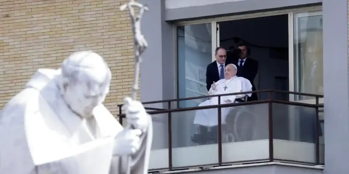 After Life-Threatening Illness, Pope Francis Heads Back to Vatican - Remo Casilli/Reuters via CNN