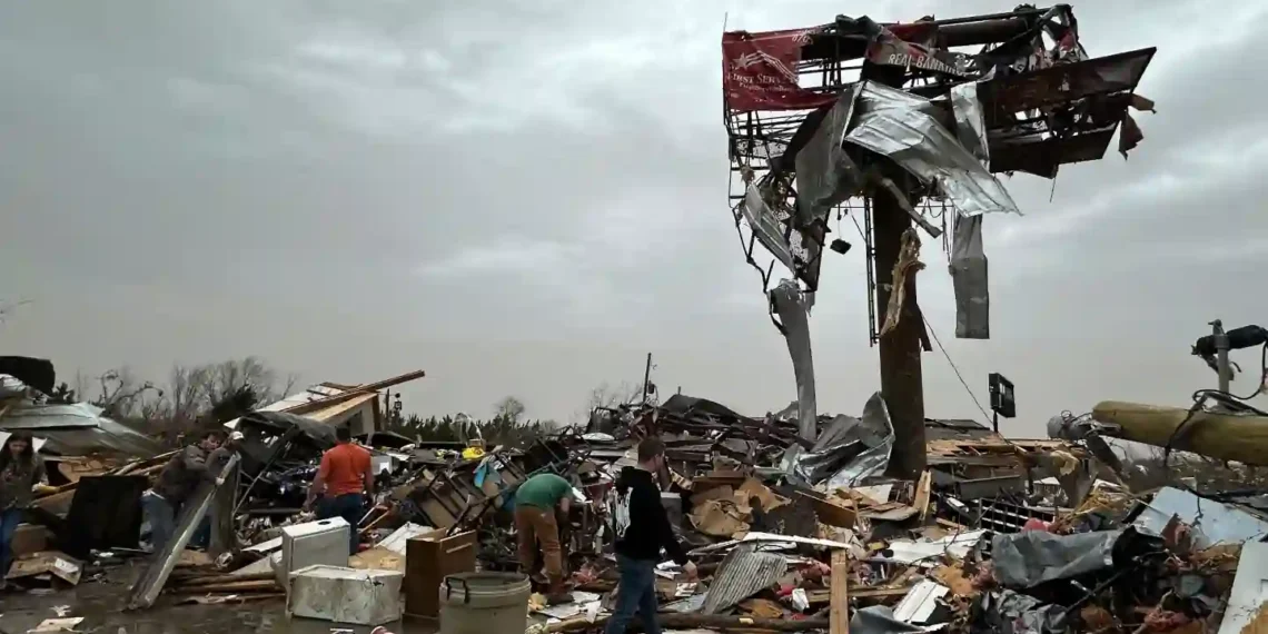 Storm Wreaks Havoc Across the U.S., Millions Affected - Arkansas Democrat Gazette via AP Photo