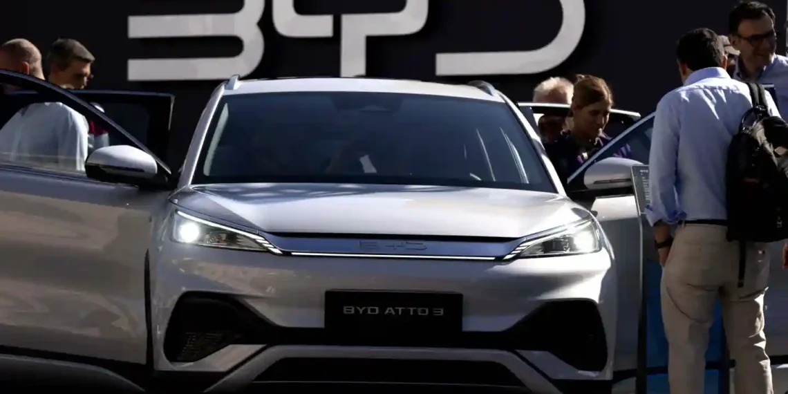 BYD Launches High-Speed EV Charging Network Across China - Matthia Schrader/AP, File