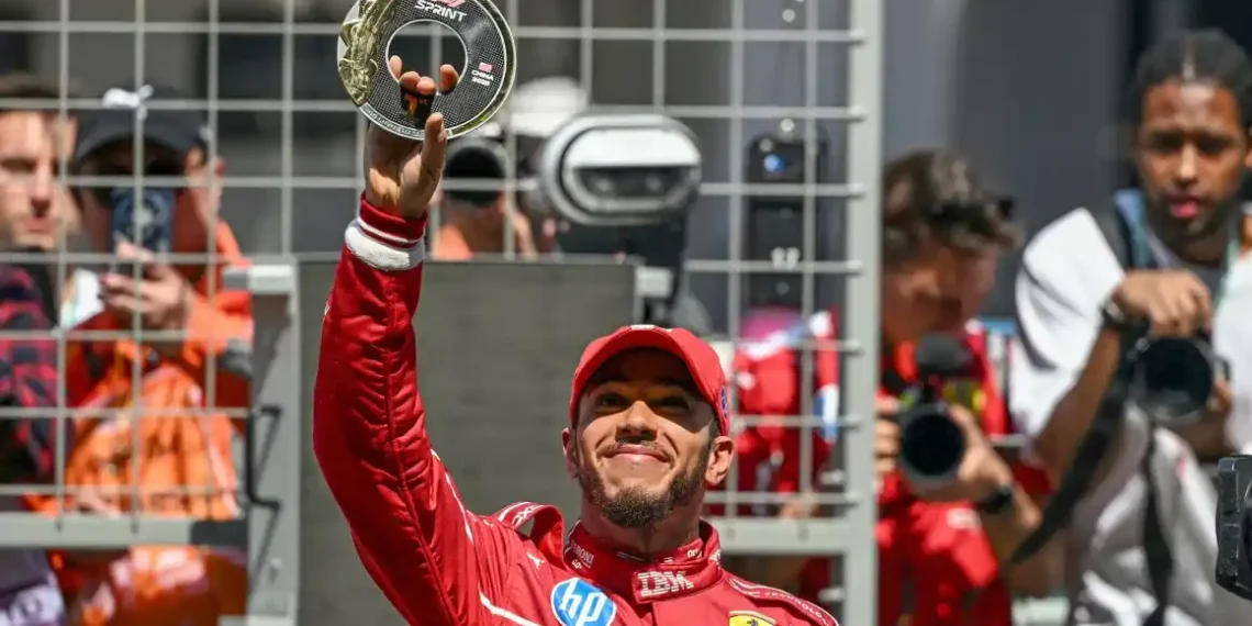 Hamilton’s Ferrari Era Begins with Sprint Race Glory in Shanghai - Greg Baker/AFP/Getty Images