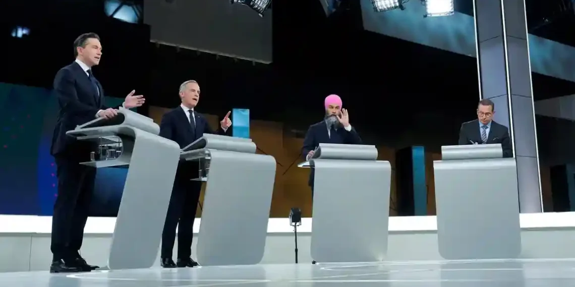 Poilievre and Carney Face Off as Canada Heads to the Polls - Adrian Wyld/Reuters via CNN