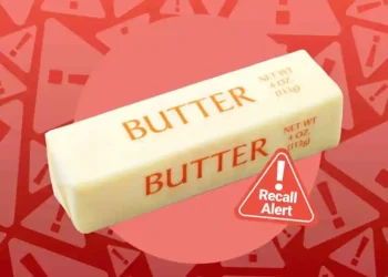 Cabot Sea Salted Butter Pulled from Shelves for Safety Concerns - image credit to Getty Image via. EatingWell design