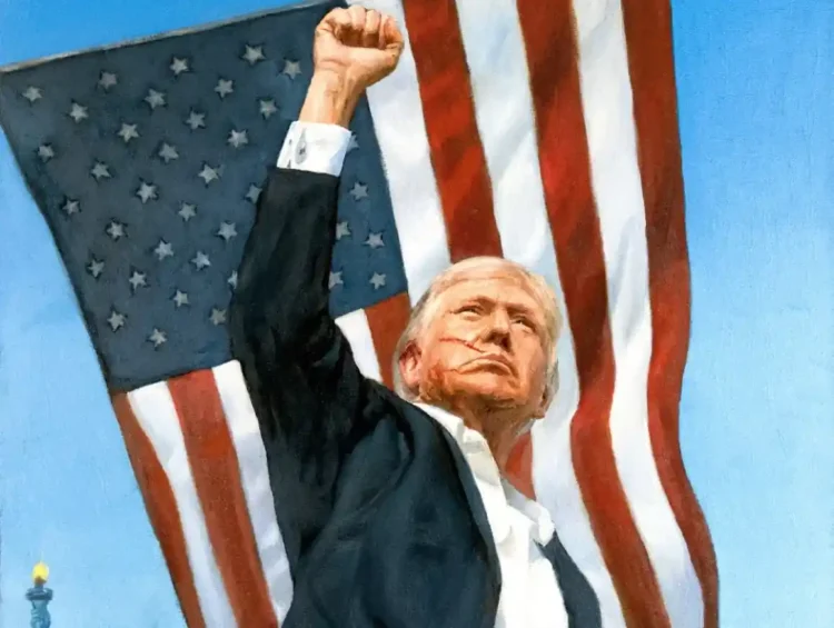 The Trump Portrait Putin Gave Him: What’s Behind the Gift? - Press-service of Nikas Safronov via CNN