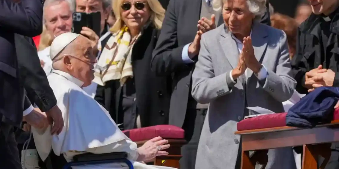 Pope Seen in Public for First Time Since Hospitalization - Andrew Medichini/AP Photo via CNN