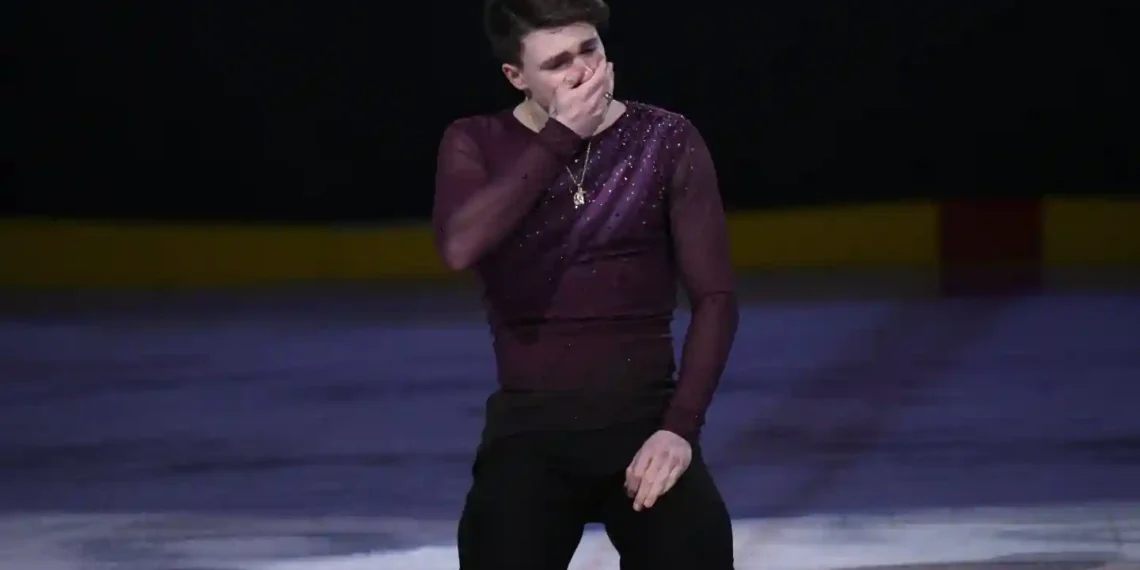 Emotional Tribute: Maxim Naumov Dedicates World Championship Performance to Parents - Nick Wass/AP Photo