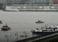 Helicopter Breaks Apart Midair, Crashes Into Hudson—6 Killed - Seth Wenig/AP Photo