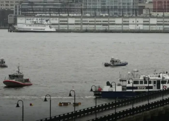 Helicopter Breaks Apart Midair, Crashes Into Hudson—6 Killed - Seth Wenig/AP Photo