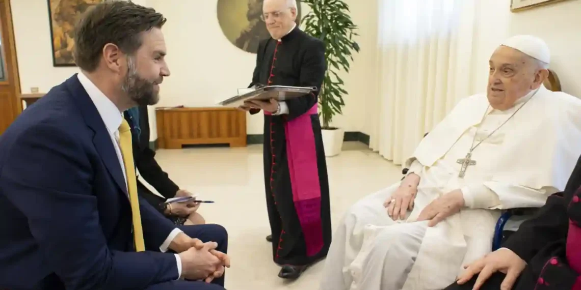 Pope Francis Gives Easter Gifts to JD Vance for His Kids - Vatican Media via AP,HO