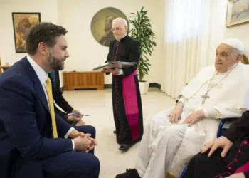 Pope Francis Gives Easter Gifts to JD Vance for His Kids - Vatican Media via AP,HO