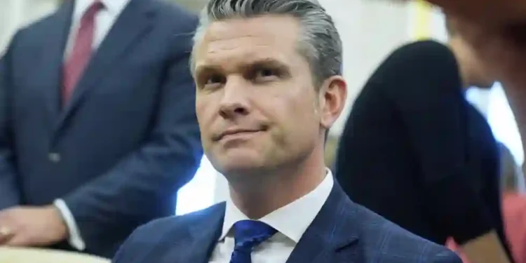 Hegseth Under Fire for Using Signal on Personal Computer at Pentagon - AP Photo/Mark Schiefelbein