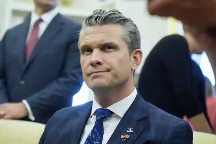 Hegseth Under Fire for Using Signal on Personal Computer at Pentagon - AP Photo/Mark Schiefelbein