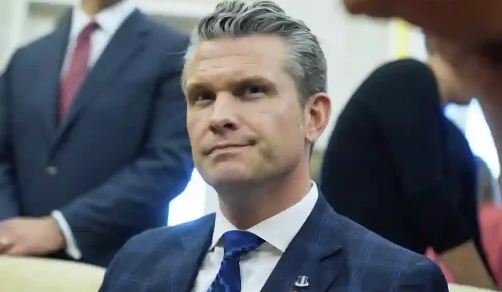 Hegseth Under Fire for Using Signal on Personal Computer at Pentagon - AP Photo/Mark Schiefelbein