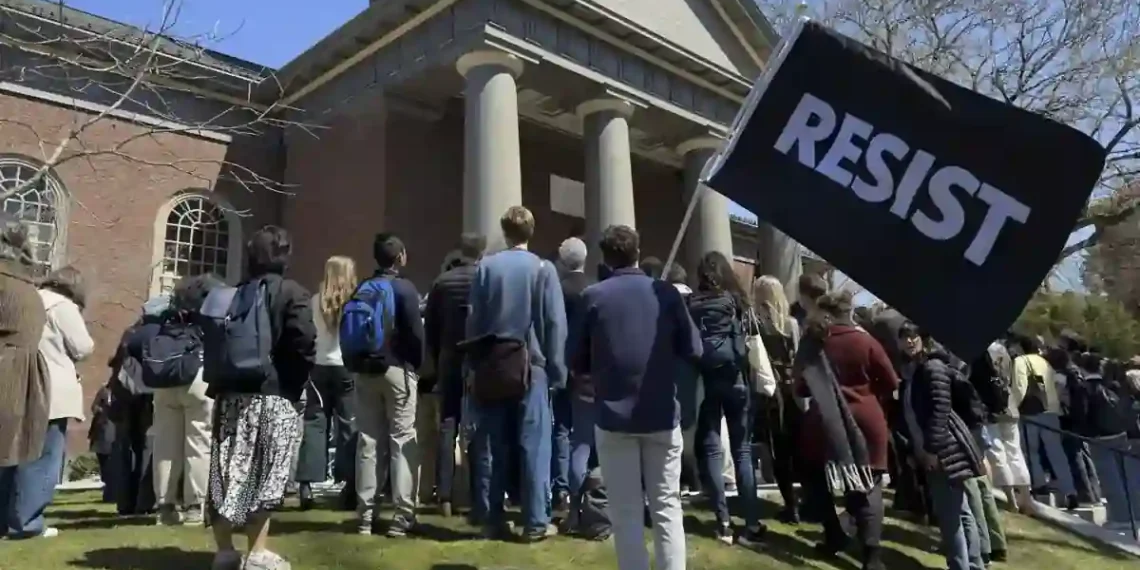 Billions at Stake: Harvard Battles Trump Over Academic Freedom - Cambridge Mass/AP Photo