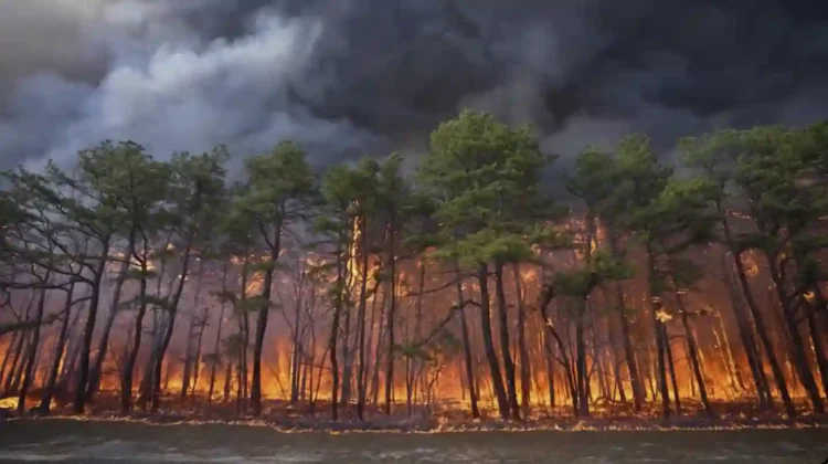 Pine Barrens Wildfire Grows as Teen Faces Arson Charges - New Jersey Department of Environmental Protection via AP