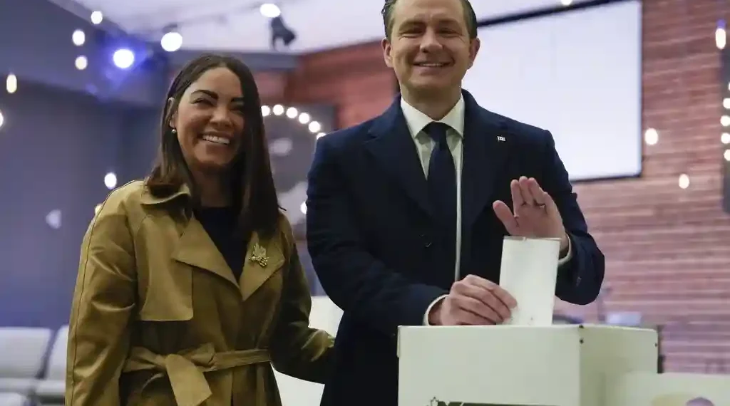 Canada Votes Amid Rising Tensions With the U.S. - Adrian Wyld/The Canadian Press via AP