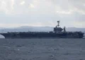 F/A-18 Fighter Jet Falls Off USS Harry S. Truman, Pilots Eject Safely