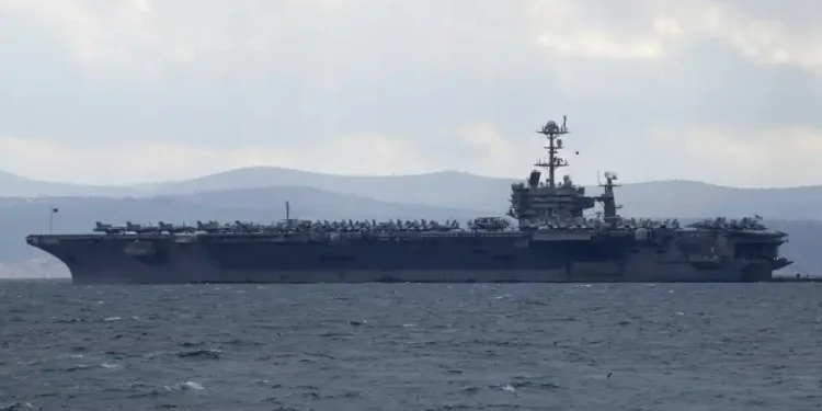 F/A-18 Fighter Jet Falls Off USS Harry S. Truman, Pilots Eject Safely