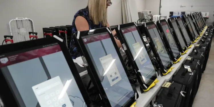 Barcoded Ballots Under Fire: Trump’s Plan to Change How Votes Are CountedAP Photo/Mike Stewart, File