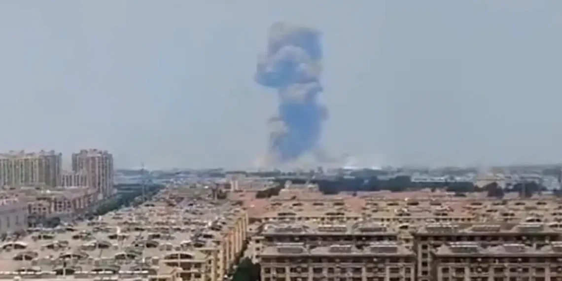 Powerful Explosion Hits Chemical Plant in Eastern China - Anonymous via AP
