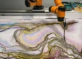 The First AI Robot to Paint Traditional Chinese Ink Landscapes - Courtesy Victor Wong